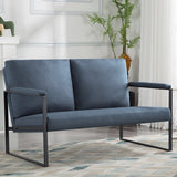 Zitbank voor 2 Personen - Blauw - 125 x 80 x 77 cm - Loveseat - Stijlvol en Comfortabel voor Elk Interieur
