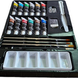 Nassau Fine Art - Leren Schilderen - Schilder Set - Volwassenen - Kinderen - Hobby - Inclusief Verf - Inclusief Kwasten - Canvas Bedrukt - Schildersezel - Moederdag - Vaderdag - Hobby - Professional - Verjaardag