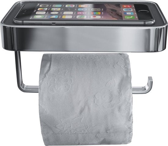 Luzzo® Piazzo Messing Toiletrolhouder met planchet - wc rolhouder
