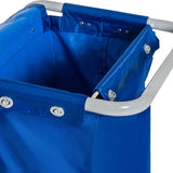 Schoonmaakkar Schoonmaakwagen met Wringer en 4 emmers met wielen