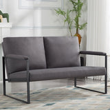 Zitbank voor 2 Personen - Grijs - 125 x 80 x 77 cm - Loveseat - Stijlvol en Comfortabel voor Elk Interieur
