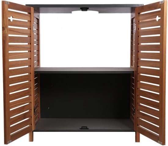 Badkamermeubel-set Acacia - combinatieset Wastafelonderkast met Kolomkast