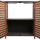 Badkamermeubel-set Acacia - combinatieset Wastafelonderkast met Kolomkast