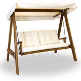 Westmann Pera 2000 Houten Hollywood Schommelbank - 116x203x180 cm - Beige
