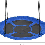 Nestschommel weerbestendig - tot 100 kg - Φ110 cm - Blauw