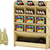 Bureau Organizer Hout - Pennenbakje - Desk Organizer - Pennenhouder