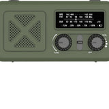 Noodradio - & Hand Crank Powerbank - AM-FM-WB Emergency Radio - & - Groen
