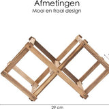 Wijnrek - Wijnflesrek - Wijnfleshouder - Hout - Geschikt voor 3 flessen