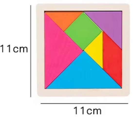 - Tangram - Houten speelgoed - 3 - Educatief - Vanaf 3 Jaar