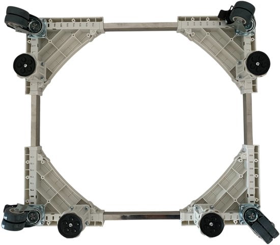 Universele Wasmachine Verhoger – Verstelbaar Onderstel met Zwenkwielen en Rem – Voor Wasmachine, Vaatwasser, Droger – Tot 300 kg