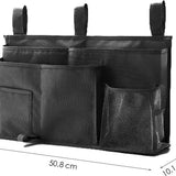 Bedside opslag zwart - Opbergzak voor naast bed - Bedside Pocket - Bed Organizer - 50,8 x 10,1 x 30,5 cm