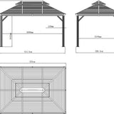 Sojag - SJ04510 - Paviljoen - Pergola - Partytent - 292 x 299 x 425 cm