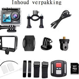 NovaWare Action Camera 5K - Vlog Camera - Onderwater Camera - Waterdicht tot 30M - Actie Camera - 24MP - Ultra 4K met 60 FPS - Beeldstabilisatie EIS - IMX sensor