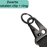 2 Stuks Short Keycord met Metalen Clip - Sleutelhanger - Lanyard