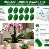 24ME® - 10M Plant Klittenband - Bindmaterialen - Incl. Bewaar Etui - Binnen- en Buiten Gebruik - Binddraad voor Planten
