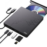 Vesfy Externe DVD-CD Speler en Brander - Compatibel met Windows, Mac en Linux - USB 3.0 Hoge Snelheid