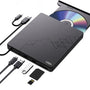 Vesfy Externe DVD-CD Speler en Brander - Compatibel met Windows, Mac en Linux - USB 3.0 Hoge Snelheid