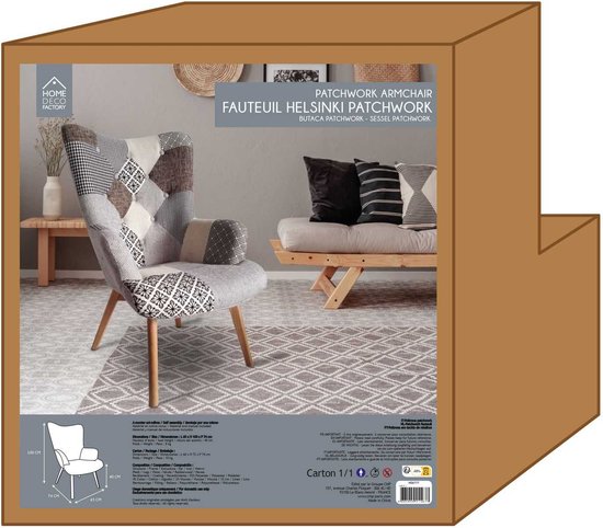 Patchwork Fauteuil Armleuning