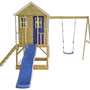 Wendi Toys Alpaca Speelhuis met Glijbaan, Schommel en zandbak WTM10 Blauw