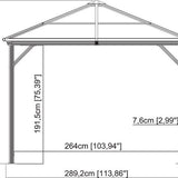 Sojag - SJ02200 - Paviljoen - Pergola - Partytent - 261 x 296 x 296 cm