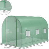 4goodz Tunnelserre Foliekas met Gaasplastic 350x200 cm