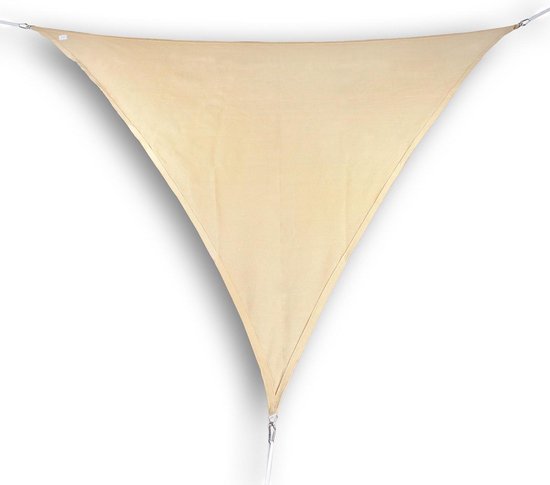 HanSe® Schaduwdoek Driehoek Waterdoorlatend 3x3x3 m Zonnedoek