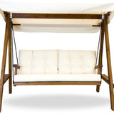 Westmann Pera 2000 Houten Hollywood Schommelbank - 116x203x180 cm - Beige