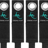 24ME® 4x Heavy Duty Storage Strap - M - Kabelbinders met Ring - Sterk Klittenband - Organizers - Slijtvast