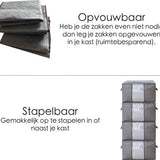 Hoogwaardige Opbergtas voor kleding – Organizer voor Dekbed – Opbergzak – Opberger voor Seizoenskleding – Zak om ruimte te besparen – Opslag voor dekbed en kleding – Bescherming voor Kleding – Oplossing voor Winterjassen