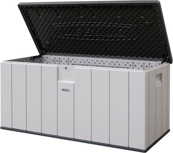 Lifetime® Kunststof Kussenbox 570 ltr - Tuinkist 72x151x69cm - Grijs