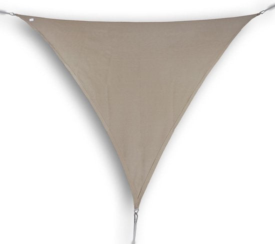 HanSe® Schaduwdoek Driehoek Waterdoorlatend 3x3x3 m Zonnedoek