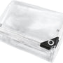 Transparant Afdekzeil 2x2,5m – Waterdicht PVC Zeil met Oogjes – Windbestendig Doorzichtig Zeil voor Overkapping, Tuin, Terras, Veranda & Carport – Versterkte Hoeken