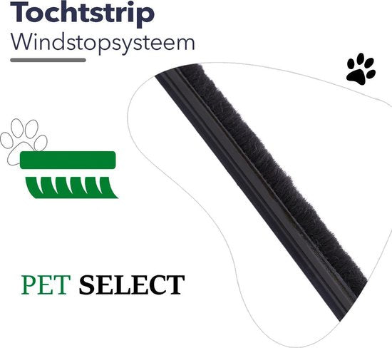 Pet Select Kattenluik met Tunnel - 4 Vergrendelingsstanden - Weerbestendig - L