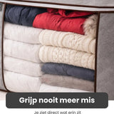 Opbergtas Kleding - 4 Stuks - Organizer voor Dekbed - Opbergzak - Opbergers voor Seizoenskleding
