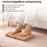 Houten Voetmassage Roller – Voetmassage Apparaat – Voetreflex Massage Roller – Massief Hout – Tegen Vermoeide Voeten – Handmatige Voetmassager