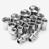 Doppenset met Ratelsleutel – Professionele 1-4” & 1-2” Doppen – Inclusief Verlengstukken en Opbergkoffer – Voor Auto, Motor & Kluswerk