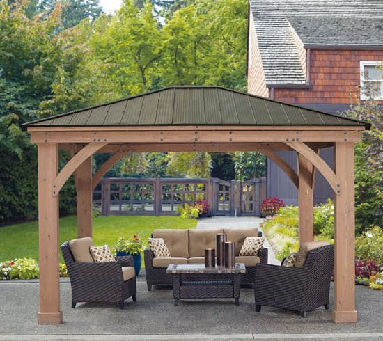 Westmann - YD12941 - Paviljoen - Pergola - Partytent - 317 x 365 x 427 cm