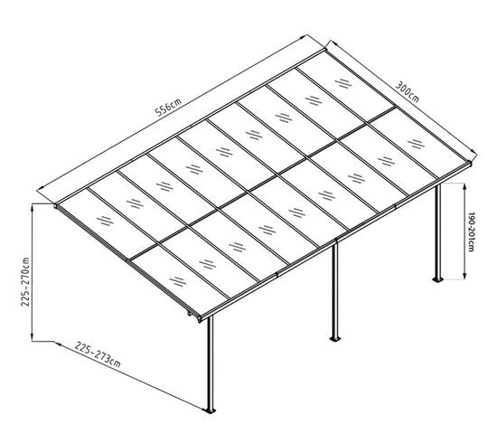 Westmann - SI06108W - Terrasoverkapping Bruce 556