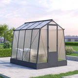 Westmann Aurora 68 - TuinKas met fundering - Antraciet 248x188 cm