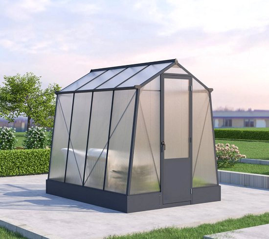 Westmann Aurora 68 - TuinKas met fundering - Antraciet 248x188 cm