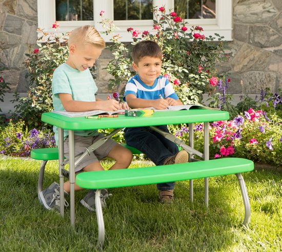 Lifetime® Kindertafel Opvouwbaar - Picknickset voor binnen en buiten - Groen