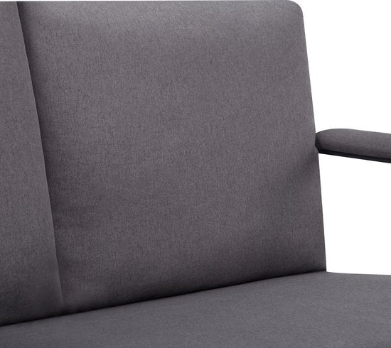 Zitbank voor 2 Personen - Grijs - 125 x 80 x 77 cm - Loveseat - Stijlvol en Comfortabel voor Elk Interieur