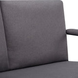 Zitbank voor 2 Personen - Grijs - 125 x 80 x 77 cm - Loveseat - Stijlvol en Comfortabel voor Elk Interieur