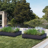 Herstera Garden® Plantenbak HG08978802 - Moestuin - 150x100x25 cm - Antraciet