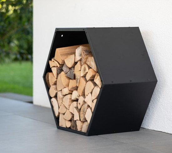 Westmann HaardHout Brandhoutrek WMLG789 - Houtopslag binnen - Zwart