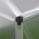 Westmann Aluminium kas Flora 68 - Zilver - 252x192x201cm