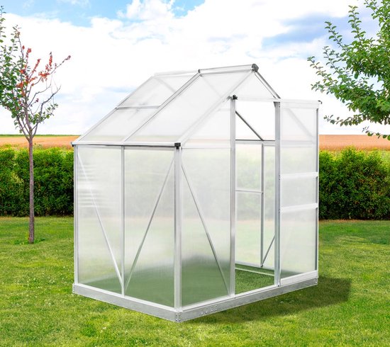 Westmann Aluminium kas Flora 64 - Zilver - 132x190x201cm