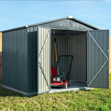 Spacemaker Gereedschapsschuur Metaal - 182x247x197 cm -Grijs