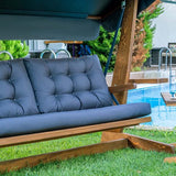 Westmann Viva 2400 Houten 3-zits Hollywood Schommelbank - Grijs