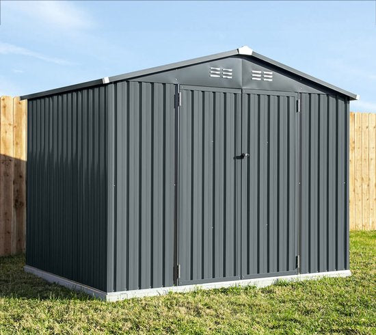 Spacemaker Gereedschapsschuur Metaal - 182x247x197 cm -Grijs